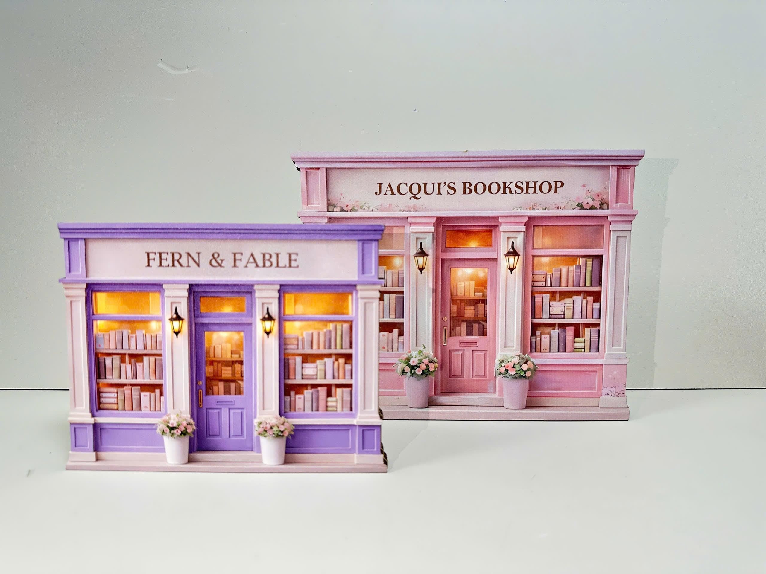 Personalized Bookshop Wooden Block, Custom Bookshelf Decor, Book Lover Gift