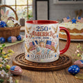 Independence Day Mug, Personalized 1776-2026 Patriotic Mug, Custom Name USA Coffee Cup, 4th of July Gift, Statue of Liberty Mug