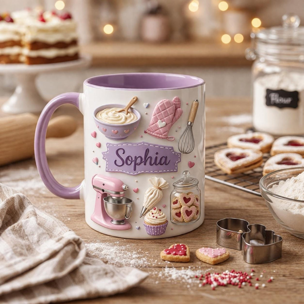 Personalized Baker Mug, Baking Gift, Home Baker Mug, Cute Baking Lover Gift, Pastry Lover Mug, Dessert Lover Gift, Baking Appreciation Gift