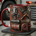 Fire Fighter Mug 3D, Faux 3D Mug, Firefighter Gift, Hero Coffee Mug, Fireman Appreciation Gift, Daily Mug