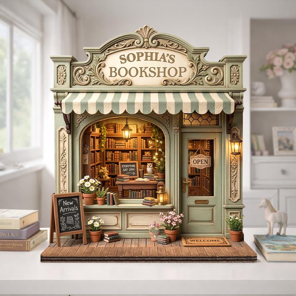 Custom Bookshop Wooden Sign,Library Book Lover Reader Gift,Reading Nook Bookshelf Decor,Bookstore Storefront Shelf Sitter,Bookish Gift