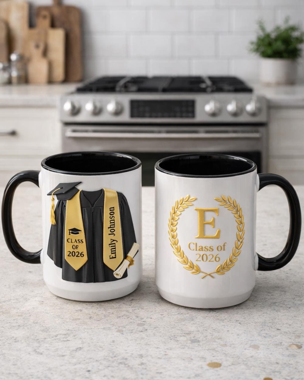 Personalized College Graduation Mug Class of 2026, Custom University Name Grad Gift, Unique 3D Graduate Gift