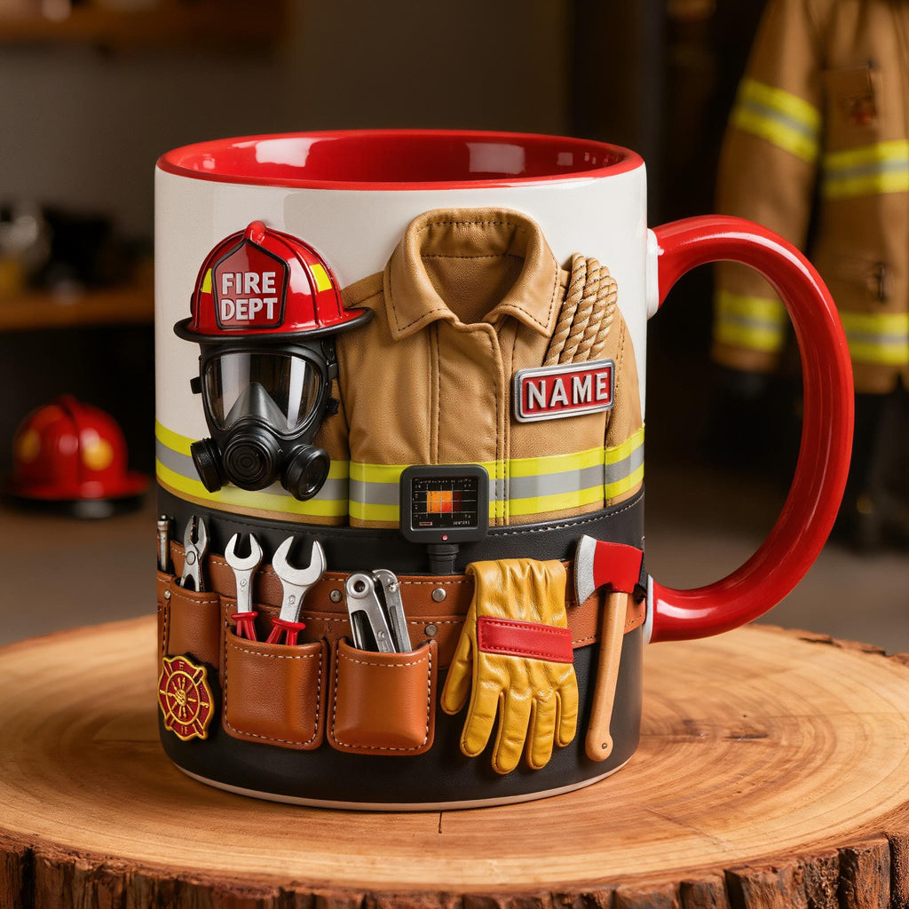 Personalized Camping Mug Custom Name Adventure Gift 3D Inflated Effect Mountain Camper Cup Nature Lover Gift for Him Her Dad Husband Alex