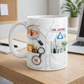 Personalized Dermatologist Mug, Custom Name Skincare Doctor Mug, Medical Coffee Mug, Esthetician Gift, Skin Care Lover Gift, Doctor Gift