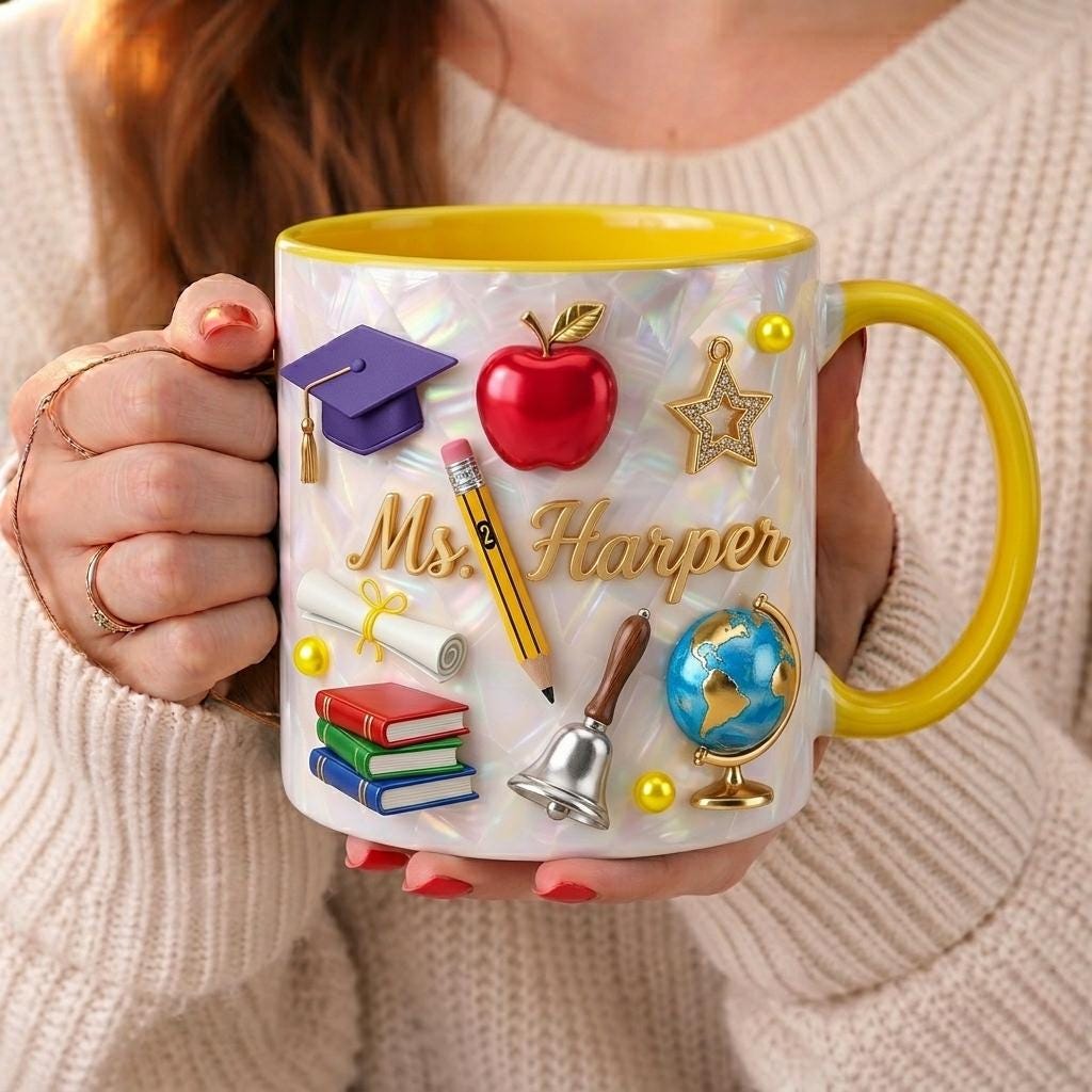 Personalized Graduation Mug with Name, Custom Name Coffee Mug, Class of 2026 Gift, Congrats Graduate Cup, Achievement Keepsake
