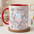 Personalized Baby Mug 3D, New Mom Coffee Cup, Motherhood Keepsake, Ceramic Beverage Mug