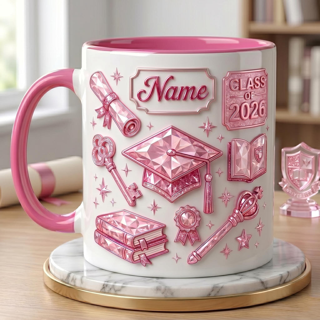 Personalized Graduation Mug Class of 2026, Custom Name Grad Gift, Senior Gift for Her Him, College Graduate Gift, Graduation Keepsake