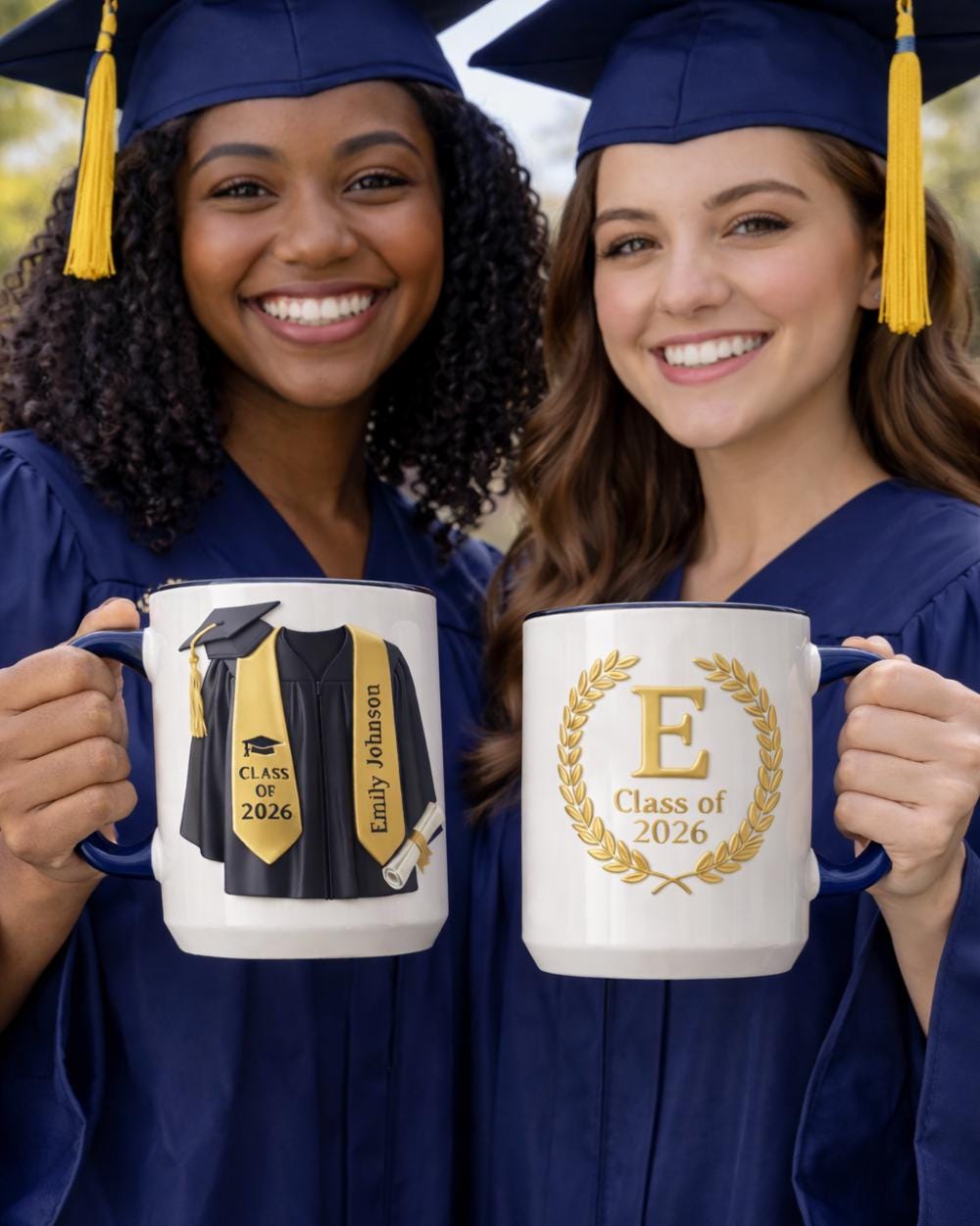 Personalized College Graduation Mug Class of 2026, Custom University Name Grad Gift, Unique 3D Graduate Gift