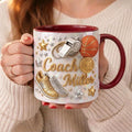 Personalized Basketball Mug Custom Coach Name Gift Basketball Lover Cup Coach Appreciation Present Sports Coffee Mug Team Gift