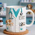 Personalized Veterinarian Mug with Name, DVM Gift, Vet Tech Coffee Mug, Animal Lover Gift for Him Her