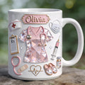 Personalized Nurse Mug with Name, RN Gift, Nurse Appreciation Coffee Mug, Medical Gift for Her