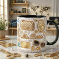 Personalized Boss Lady Mug with Name, Custom Boss Coffee Mug, Luxury Woman Gift, Rich Girl Entrepreneur Gift Cup