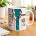 Personalized Nurse Mug Custom Medical Professional Coffee Cup 3D Illusion Print Lab Coat Scrubs RN Hospital Gift For Nursing Students
