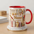 Personalized Teacher Mug with Name, Faux 3D Effect Mug, Classroom Decor Gift