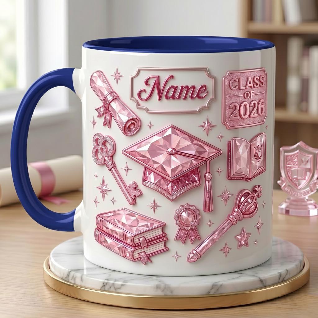 Personalized Graduation Mug Class of 2026, Custom Name Grad Gift, Senior Gift for Her Him, College Graduate Gift, Graduation Keepsake