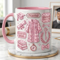 Personalized Graduation Mug Class Of 2026 Custom Name, Faux 3D Effect Mug Grad Gift