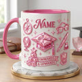 Personalized Graduation Mug Class Of 2026 Gift, Faux 3D Effect Mug Senior Celebration